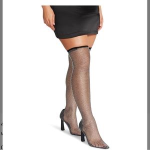 ***SOLD*** Steve Madden Sapphire Rhinestone Boots Size 9.5!